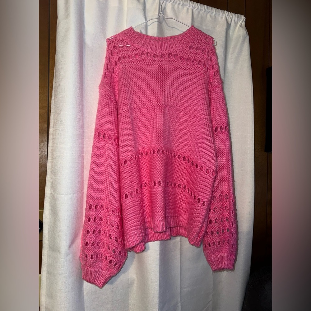 First Love bubble sleeve sweater